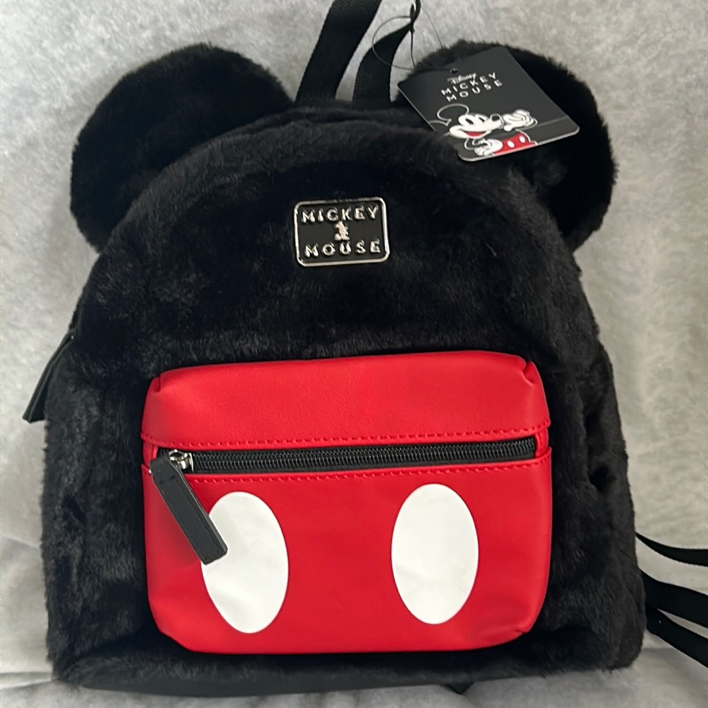 🔥SALE🔥Disney Fuzzy Mickey Mouse Backpack